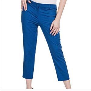 Express royal blue cropped pants sz 6